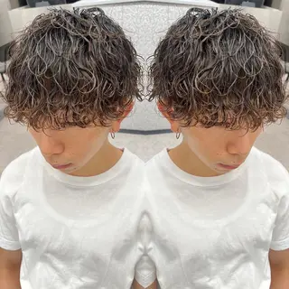 パーマ メンズ 🍐シャドウパーマ メンズ特化/守岡🍐のヘアスタイル