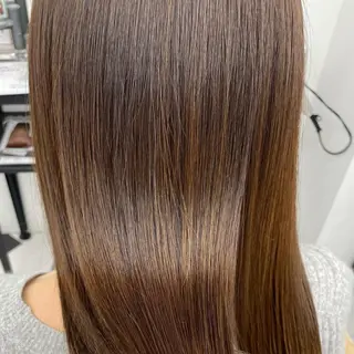 セミロング カラー パーマ ヘアアレンジ メンズ キッズ ネイル マツエク・マツパ アイブロウ mona/ ストレートスタイル✨のヘアスタイル