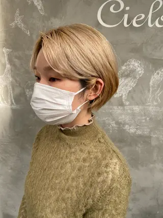 ショート カラー sola方南町所属・原一真/ 外国人ショートヘアのヘアスタイル