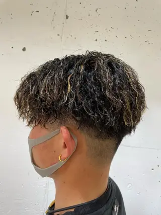 カラー パーマ メンズ 森田 優也のヘアスタイル