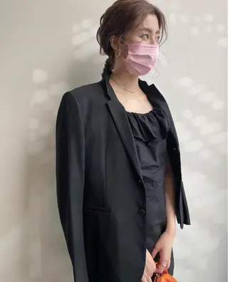ミディアム ヘアアレンジ ヘアメイク new meのヘアスタイル