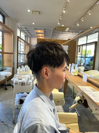 ショート メンズ 佐藤 悠生 メンズパーマ.カットのヘアスタイル
