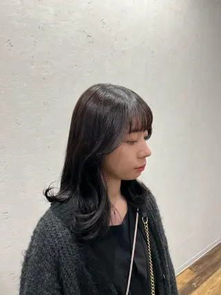 ミディアム カラー ナチュラルカラー 錦糸町【三橋衿奈】のヘアスタイル