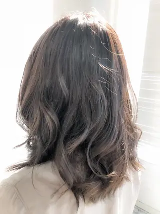 セミロング カラー ヘアアレンジ レイヤー×ヘッドスパ *保田遥*のヘアスタイル