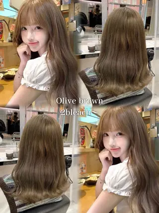 カラー ヘアアレンジ えびけん/色落ちまで 可愛い♥️のヘアスタイル