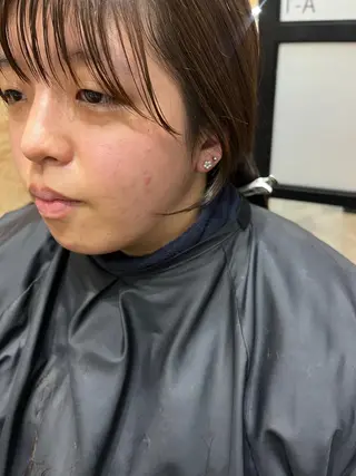 ミディアム カラー パーマ ヘアアレンジ メンズ キッズ ネイル マツエク・マツパ アイブロウ 久木原 ゆりのヘアスタイル