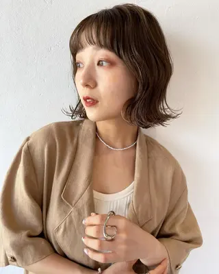 ミディアム カラー 柔らかいcolor 🌿harukaのヘアスタイル