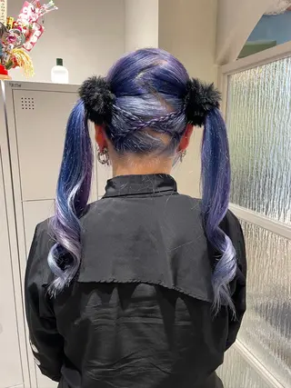 カラー デザインカラー/ ヘアアレンジ/りりかのヘアスタイル