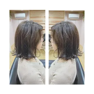 ミディアム Asuka Mabuchiのヘアスタイル