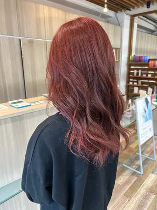 セミロング カラー 志賀　輝/ハイライト /縮毛矯正/髪質改善のヘアスタイル