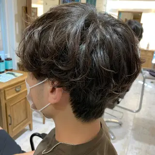 ショート パーマ メンズ ノグチ ナツコのヘアスタイル