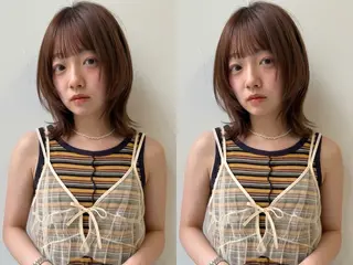 ミディアム 透明感カラー / Rio👶🏻💞のヘアスタイル