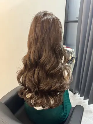 ロング コテ巻き風パーマ 🦋にこ🦋のヘアスタイル