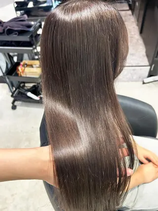 ロング 美髪縮毛矯正/ 似合わせ🔹田中 守のヘアスタイル