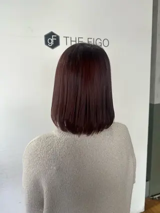 セミロング カラー いまじゅく あおいのヘアスタイル