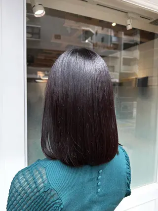 ミディアム Annie 吉田 裕美のヘアスタイル