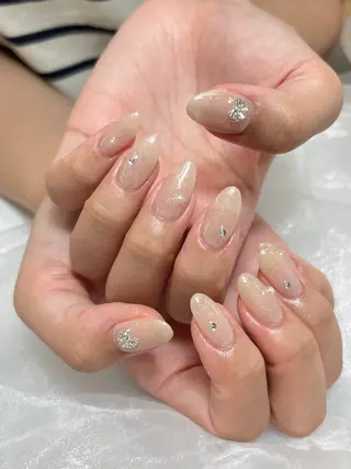ネイル candy nail 韓国風ワンホンネイルのネイルデザイン