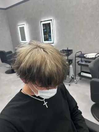 ショート カラー パーマ メンズ メンズ特化 👑YUTAのヘアスタイル