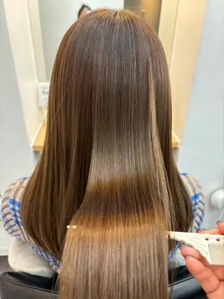 セミロング カラー スタイリスト /仲川葵のヘアスタイル