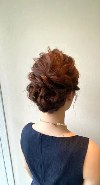 ヘアアレンジ 酸性ストレート/ブリ ーチなしWカラー河本のヘアスタイル