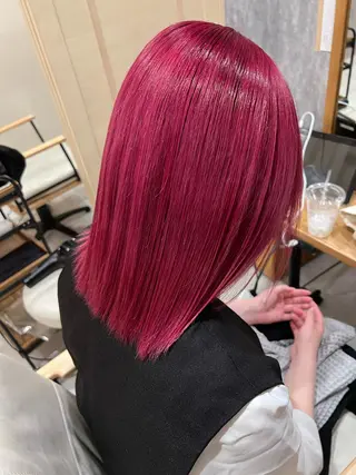 ミディアム カラー ヘアアレンジ 🌈髪質改善・美髪矯 正・平野瀬乃🌈のヘアスタイル