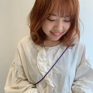 カラー MARU パーマ/レイヤーのヘアスタイル