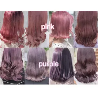 セミロング カラー ヘアアレンジ メンズ キッズ 💟Chloe原宿店 🩶ハイトーンのヘアスタイル