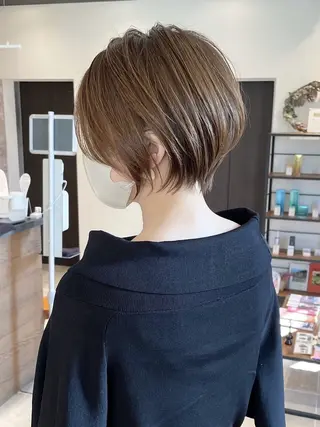 ショート カラー 大人女性お悩み解決 ショート/イハカズキのヘアスタイル