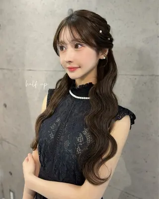 ロング ヘアアレンジ ヘアメイク/髪質改善 🎀Moeri🎀のヘアスタイル