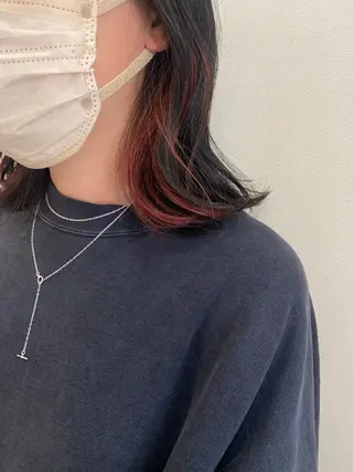 セミロング ボブ/透明感カラー 🧸YUI❤️のヘアスタイル