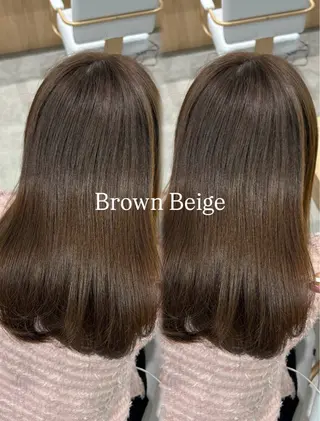 セミロング カラー 22日まで受付/ ケアカラー🍓KAEのヘアスタイル