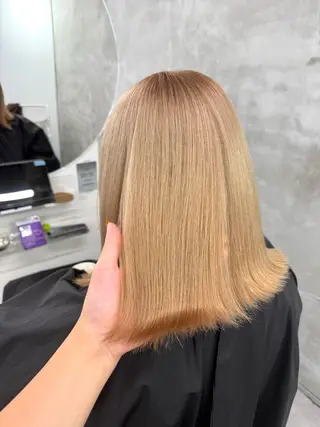 ミディアム カラー yuuna ✮ レイヤーカットのヘアスタイル