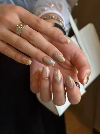 カラー パーマ ヘアアレンジ メンズ キッズ ネイル マツエク・マツパ アイブロウ ar. harajukuのネイルデザイン