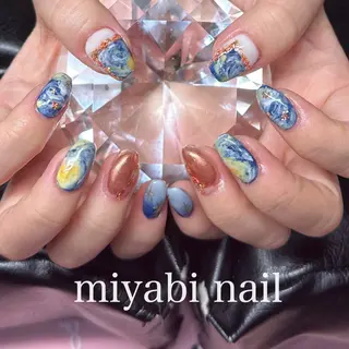 メンズ ネイル miyabi nail 桂川駅近くのネイルデザイン