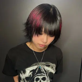 ショート カラー ★デザインカラー ハイトーン ももか★のヘアスタイル