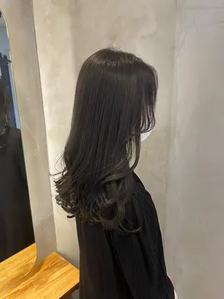 セミロング 顔周りカット・相談 レイヤーも◎しずくのヘアスタイル