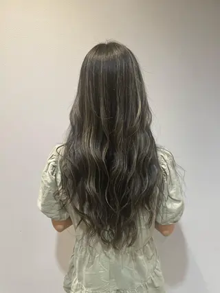 ロング 縮毛矯正×髪質改善× 艶髪カラー 小笠原躍のヘアスタイル