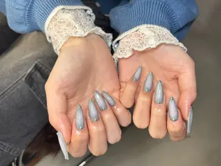 ネイル 渋谷T&B ロング ネイル/ユキ🤎のネイルデザイン