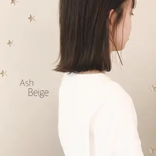 ミディアム カラー 市川 千夏のヘアスタイル