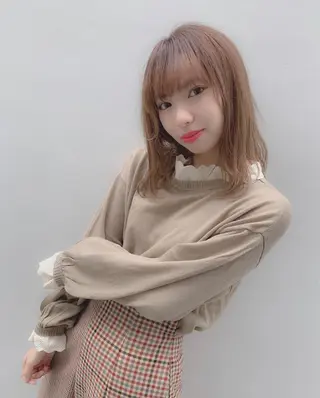 ミディアム カラー 髪質改善🌟 TAKERUのヘアスタイル