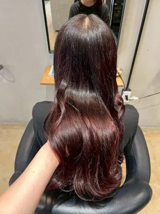 ロング カラー 谷岡 沙也佳のヘアスタイル