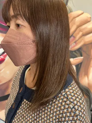 セミロング カラー パーマ ヘアアレンジ メンズ キッズ ネイル マツエク・マツパ 久木原 ゆりのヘアスタイル