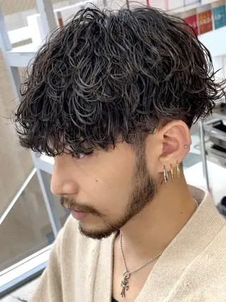 ショート パーマ メンズ SENTA✨メンズ パーマ✨fifth栄のヘアスタイル