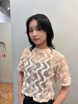 ミディアム カラー 名古屋カラーモデル/ 暖色カラー/リカのヘアスタイル