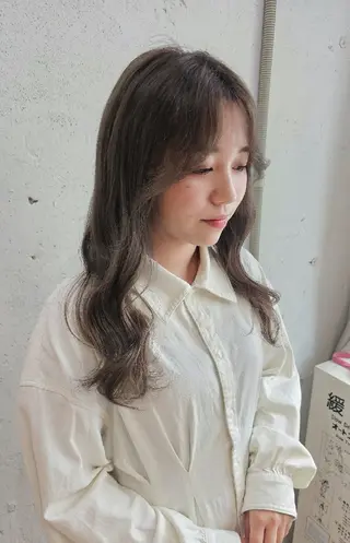 ロング Ayu🐾縮毛矯正/ ブリーチ無しカラーのヘアスタイル