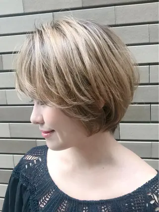 ショート カラー 小高/髪質改善 ×似合わせカット✨のヘアスタイル