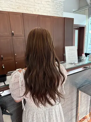 ロング カラー ヘアアレンジ 艶髪🪄透明感カラー 井戸大喜のヘアスタイル