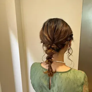 セミロング ヘアアレンジ 🌷川崎/ボブ/ アレンジ/コトネ🌷のヘアスタイル