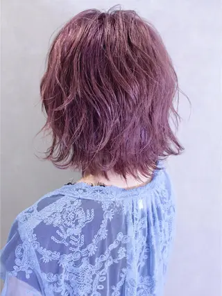 ショート カラー ヘアアレンジ lani ブリーチ /ダブルカラーのヘアスタイル