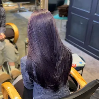 ロング カラー 店長 ハイトーン× 髪質改善/舘野 涼太のヘアスタイル